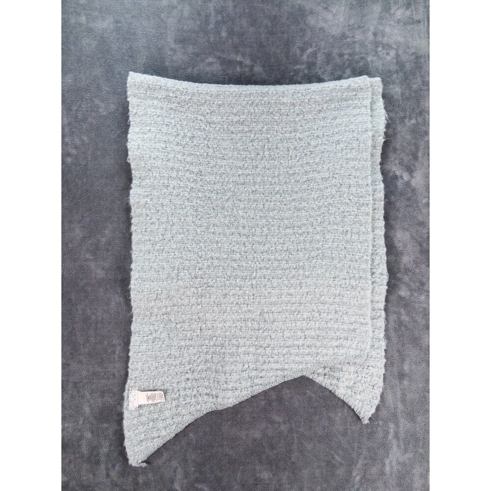 Free People Ripple Recycled Blend Scarf Sky Blue One Size Cozy Boho Soft